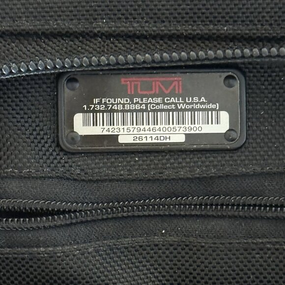 Tumi Alpha 2 Compact Large Screen Briefcase Laptop Bag Nylon Black 26114D2 $550 - Picture 7 of 16